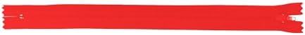 Mandala Crafts 60 PCs Cherry Red Closed-End 20 in Nylon Zippers for Sewing
