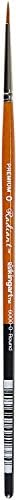 KINGART Premium Radiant 6000-0 Round Series Artist Brush, Synthetic Taklon Hair, Short Handle, for Acrylic, Oil and Watercolor Painting, Size 0