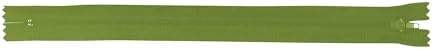 Mandala Crafts 40 PCs Olive Green Closed-End 32 in Nylon Zippers for Sewing