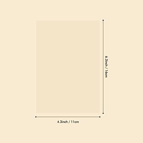 100 Pieces 4.3x6.3inch Heat Resistant Clear Acetate Sheets for Embossing and Stamping for Shaker Cards Window Plastic Sheets Heat Embossed Card Making Friendly Acetate Sheets Anti-static,0.125mm Thick