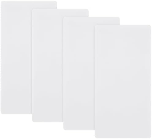 LemonRoad Plastic Cutting Mats Translucent, 4 Pack, 12 x 6 Inches