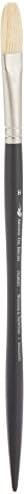 Winsor & Newton Artists' Oil Hog Paint Brush, Long Handle Size 8, Filbert | Handcrafted with interlocked Chungking bristles; Have spring, stiff, & flagged allowing large amounts of colour to be carried