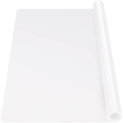 Gartful Extra Large Transparent Silicone Mat, 1.8mm Thick Heat Resistant Countertop Protector, 31.5 x 23.6 inches Silicone Sheet for Crafts Resin Jewelry Casting Mat Pad, Nonstick Table Placemat