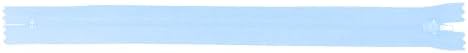 Mandala Crafts 100 PCs Light Blue Closed-End 9 in Nylon Zippers for Sewing