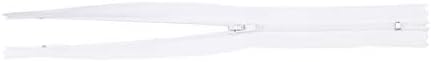 Mandala Crafts 100 PCs White Closed-End 7 Inch Nylon Zippers for Sewing