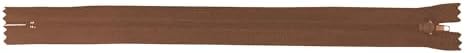 Mandala Crafts 40 PCs Brown Closed-End 28 Inches Nylon Zippers for Sewing