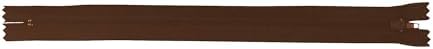 Mandala Crafts 80 PCs Dark Brown Closed-End 15 in Nylon Zippers for Sewing