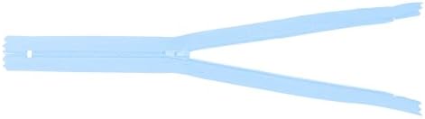 Mandala Crafts 60 PCs Light Blue Closed-End 22 in Nylon Zippers for Sewing