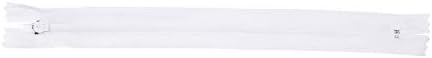 Mandala Crafts 100 PCs White Closed-End 7 Inch Nylon Zippers for Sewing