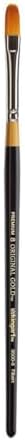 KINGART Premium Original Gold 9500-8 Filbert Series Artist Brush, Golden Taklon Synthetic Hair, Short Handle, for Acrylic, Watercolor, Oil and Gouache Painting, Size 8