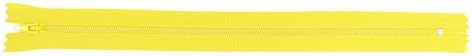 Mandala Crafts 40 PCs Yellow Closed-End 28 Inches Nylon Zippers for Sewing
