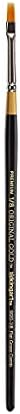 KINGART Premium Original Gold 9120-1/8 RAKE Series Artist Brush, Golden Taklon Synthetic Hair, Short Handle, for Acrylic, Watercolor, Oil and Gouache Painting, Size 1/8"
