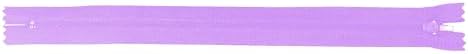 Mandala Crafts 40 PCs Lilac Closed-End 32 Inches Nylon Zippers for Sewing