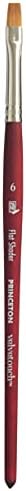 Princeton Velvetouch, Series 3950, Paint Brush for Acrylic, Oil and Watercolor, Flat Shader, 6