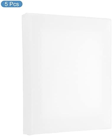 PATIKIL Paint Canvases Panel for Painting, 5 Pack 6x6 Inch Square Wood Frame Stretched Blank Art Board Panels for Acrylic, Oil, Tempera Painting, White