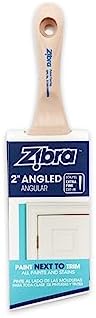 Zibra Precision Detail Paint Brush, Pro Grade, Angled for Cutting in, Trim and Furniture, 2-inch