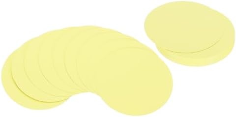 PATIKIL 4inch Circle Card Stock, 36Pcs Round Shape Cutouts Paper Thick Cardstock Coaster for DIY Craft Projects Classroom Bulletin Board Decor, Light Yellow
