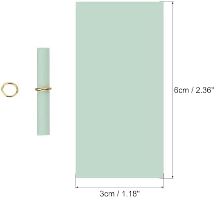 MECCANIXITY Mini Vintage Message Scrolls, 100pcs Valentine & Lucky Wish Paper Rolls for Party & Birthday, Grass Green