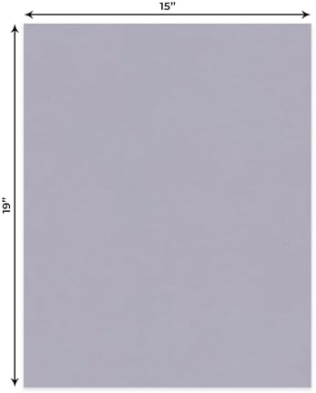 Blue Stone 15x19 Uncut Premium Mat Board - No Opening - 50 Mats