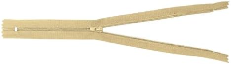 Mandala Crafts 100 PCs Khaki Closed-End 8 Inches Nylon Zippers for Sewing