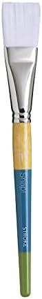 Princeton 9850ST-100 Snap Brush White Taklon Stroke, 1", White