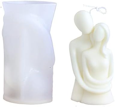 Silicone Human Body Mold, Resin Candles Molds, Homemade 3D Mould for Making DIY Soap,Candle, Chocolate, Plaster, Art Craf (Couple)
