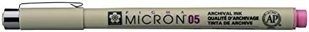 SAKURA PIGMA MICRON 05 FINELINER PEN, 0.45MM LINE WIDTH, PACK OF 2 (Rose)