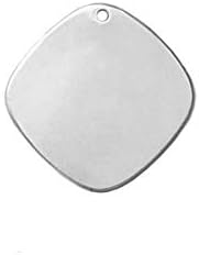 ImpressArt - Premium Metal Stamping Blanks for Metal Stamping and Jewelry Making (24 Pack) (3/4" Round Square, Aluminum)