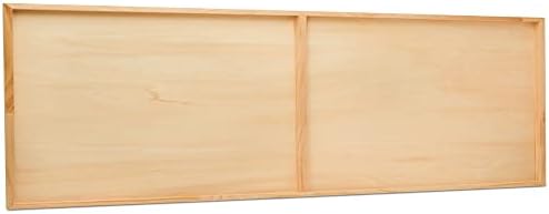 Narrow Wood Canvas 12 x 36 x 3/4-inch Wooden Sign Blanks with Frame for Panoramic Style Photo Display, by Woodpeckers