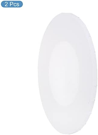 PATIKIL Paint Canvases Panel for Painting, 2 Pack 8x12 Inch Oval Wood Frame Stretched Blank Art Board Panels for Acrylic, Oil, Tempera Painting, White