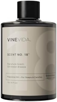VINEVIDA [16oz] Caribbean Breeze Fragrance Oil for Candle Making and Soap Making - Premium Candle Scents for Soy Candles