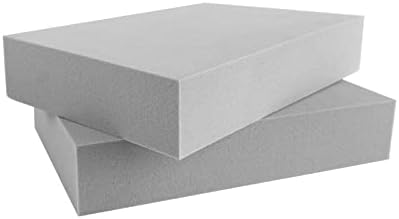 BAOFALI 12 Pcs Stamping Foam Grey Moldable Foam Stamps Plastic Dry Foam Stamp Pad Cut and Dry Foam Stamping Foam Block for Sculpture, Modeling, DIY Arts and Handicrafts Projects