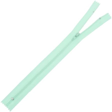Mandala Crafts 80 PCs Mint Closed-End 16 Inches Nylon Zippers for Sewing