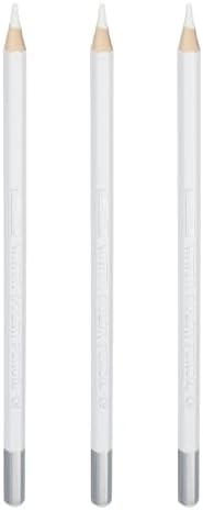PATIKIL Watercolor Pencils, White Color Pencil Set Sketch Coloring Drawing Colored Pencils Bulk Artist Drawing Supplies for Adult Coloring Book Blending, 3 Pcs