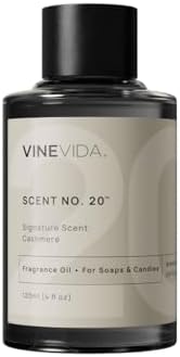 VINEVIDA [4oz] Cashmere Fragrance Oil for Candle Making and Soap Making - Premium Candle Scents for Soy Candles