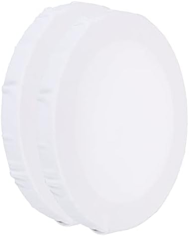 PATIKIL Paint Canvases Panel for Painting, 2 Pack 6x6 Inch Round Wood Frame Stretched Blank Art Board Panels for Acrylic, Oil, Tempera Painting, White