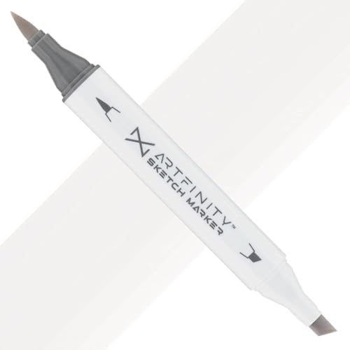 Artfinity Sketch Markers - Warm Gray 0 WG0, Vibrant, Professional, Dye-Based Alcohol Markers for Artists, Drawing, Travel, & More