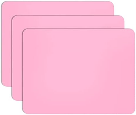 Gartful 3 PCS Nail Mats, Silicone Mat for Crafts, Arts, Jewelry Resin Casting Mold, Epoxy Resin, Coloring, Gluing, Painting, Desktop Countertop Protector Sheet, Placemat Table Pad, Pink (15.7"x11.8")