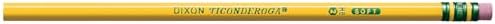 Ticonderoga Wood-Cased Pencils, Unsharpened, 2 HB Soft, Yellow, 24 Count