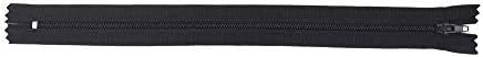 Mandala Crafts 80 PCs Black Nylon Zippers for Sewing 16 Inch - Zippers Replacement Sewing Supplies in Bulk for Tailor, Clothing Repair, and DIY Projects