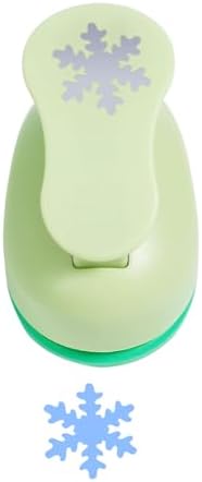UCEC Craft Snowflakes Paper Punch, Light Green, 1-Inch Pattern Size, Decorative Shape Cutter for Paper Projects