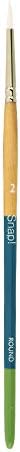 Princeton PAB98501 9850R-2 Snap Brush, Taklon Round 2, White