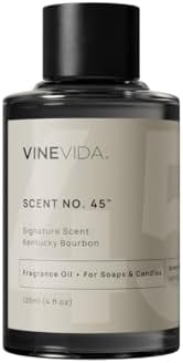 VINEVIDA [4oz] Kentucky Bourbon Fragrance Oil for Candle Making and Soap Making - Premium Candle Scents for Soy Candles