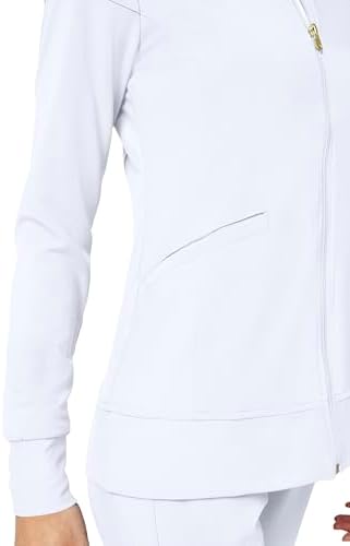 Cherokee iFlex Scrub Jacket for Women 2 Pocket Zip Front