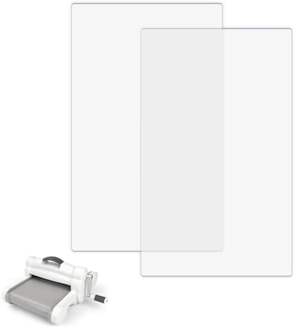 Cutting Pads for BSP & BS Switch Plus Die Cutting Machines – 1 Pair (15 x 8.8 Inch) Clear Polycarbonate Plastic Plates – Compatible with Wafer Thin Metal Dies – Replacement Cutting Plates