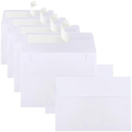 360 Packs A1 Envelopes, 3.625x5.125" Envelopes White, Small Envelope RSVP Envelope, Self Seal for Weddings, Photos, Postcards, Greeting Cards, Mailing
