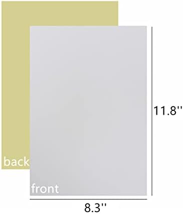 Mesheshe 10PCS Self Adhesive Felt, DIY Self Adhesive Fabric for Art & Crafts, Peel and Stick Felt for Drawer/Jewelry Box, A4 Size (8.3" x 11.8", White)