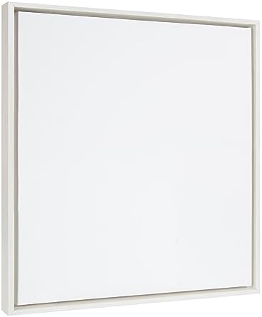 Kate and Laurel Sylvie Blank Framed Canvas Wall Art, 22x22 Gold, Modern Empty Canvas for Paint-Your-Own Art, Premium Already Framed