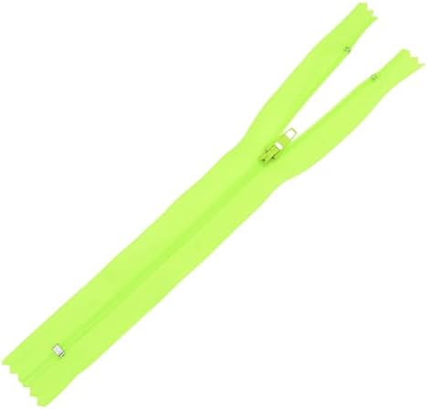Mandala Crafts 100 PCs Lime Green Closed-End 6 in Nylon Zippers for Sewing