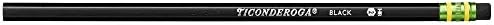 Ticonderoga Pencils, 2 HB Soft, Black | Wood-Cased | Unsharpened | 24 Count Total